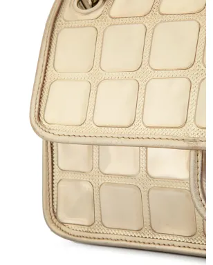 CHANEL ビンテージ Ice Cube CC ロゴ チェーンショルダーバッグ - ゴールド - サムネイル4