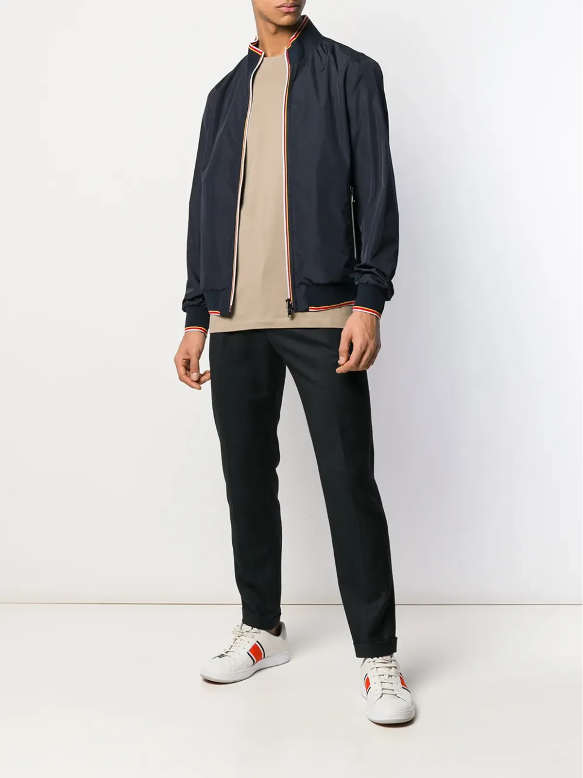 Paul & Shark ロゴパッチTシャツ ベージュ - 画像2