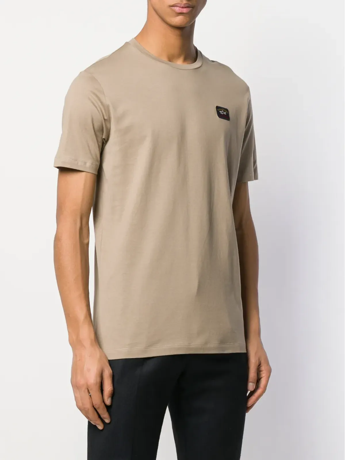 Paul & Shark ロゴパッチTシャツ ベージュ - 画像3