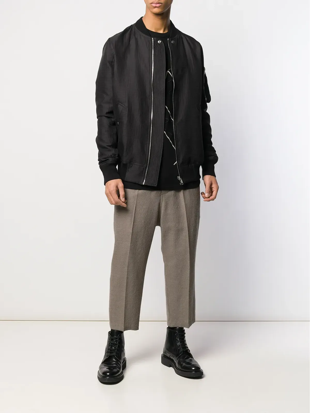 Rick Owens ボンバー ジャケット（リブカラー付き） - 画像2