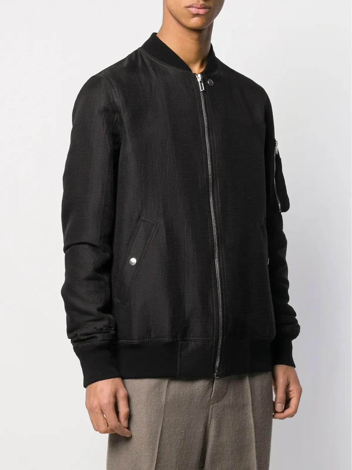 Rick Owens ボンバー ジャケット（リブカラー付き） - 画像3