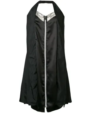 Maison Margiela ジップフロント ホルター スリップドレス ブラック - サムネイル1