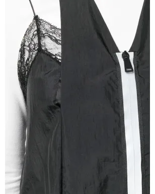 Maison Margiela ジップフロント ホルター スリップドレス ブラック - サムネイル5
