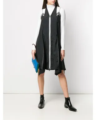 Maison Margiela ジップフロント ホルター スリップドレス ブラック - サムネイル2
