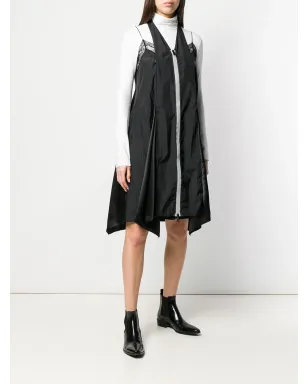 Maison Margiela ジップフロント ホルター スリップドレス ブラック - サムネイル3