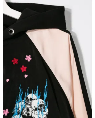 Diesel Kids ブラック花柄コート - サムネイル3