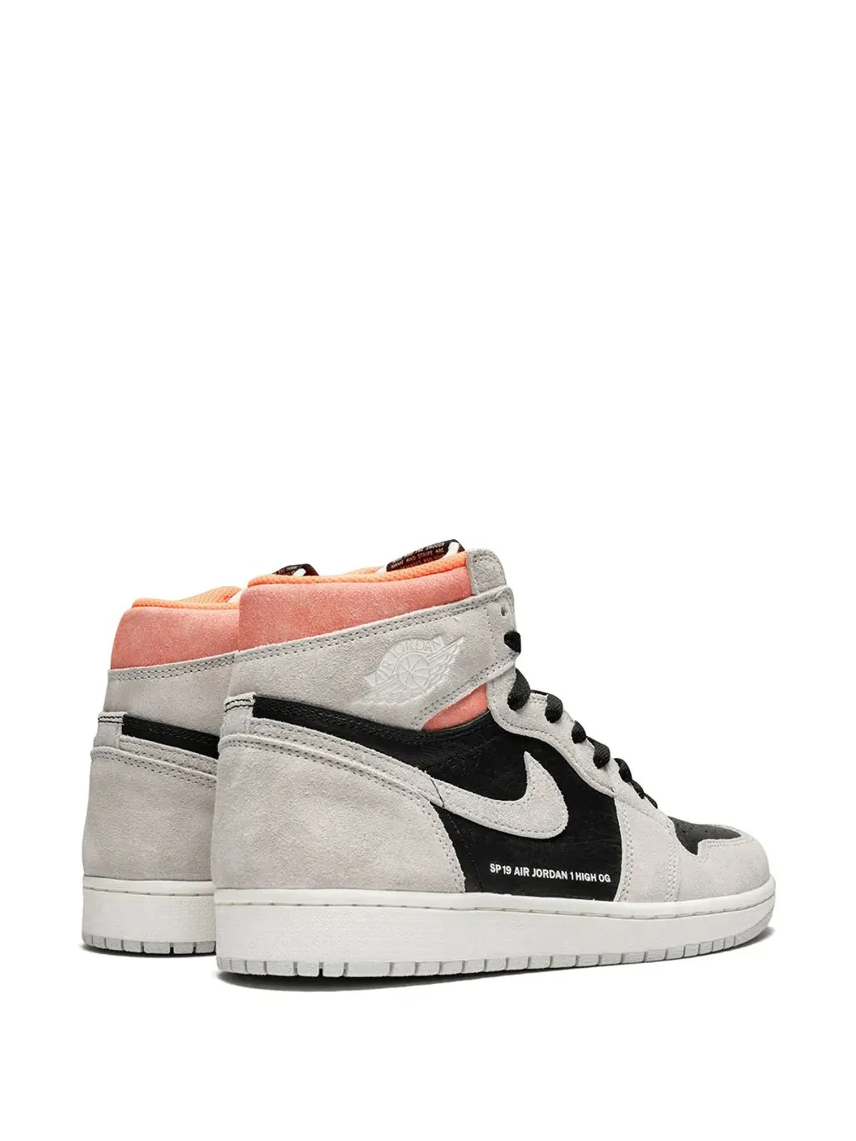 Jordan エアジョーダン1 レトロ ハイ OG Neutral Grey/Hyper Crimson スニーカー - 画像3