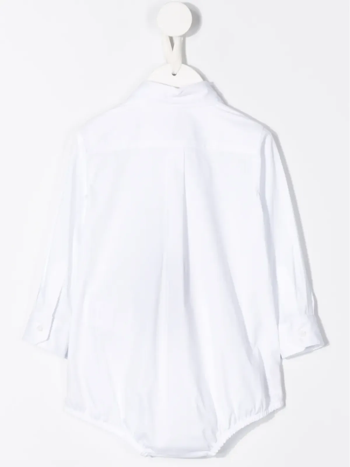 Dolce & Gabbana Kids ポプリンシャツボディスーツ - White - 画像2