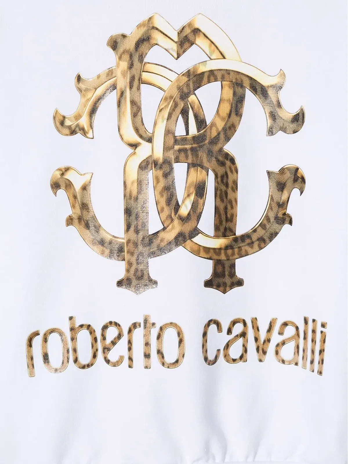 Roberto Cavalli Junior レオパードロゴプリントスウェット - 画像3