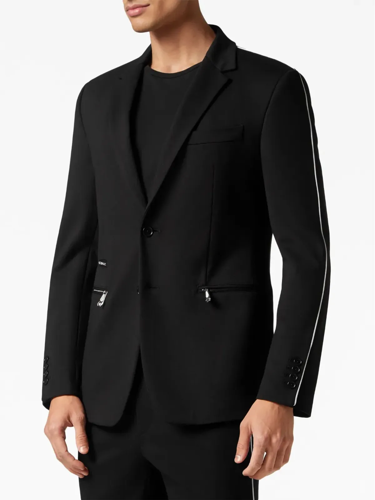 Philipp Plein スポーツスタイルスーツ ブラック - 画像4