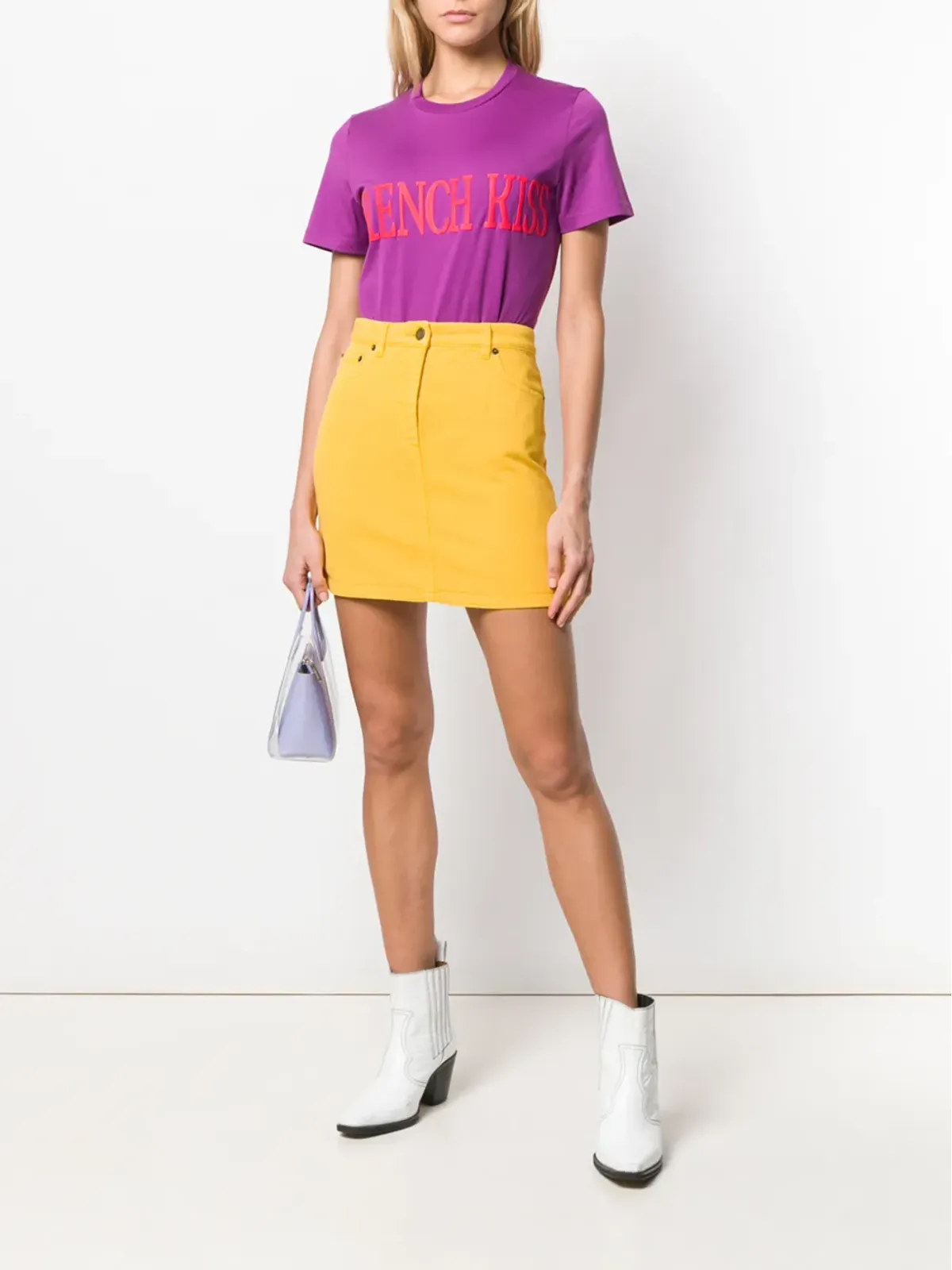 Alberta Ferretti フレンチキスプリントTシャツ - 画像2