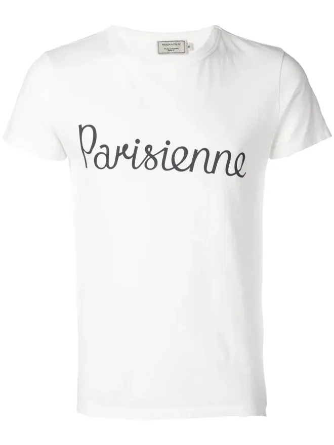 Maison Kitsuné Maison Kitsuné パリジェンヌプリントTシャツの商品画像