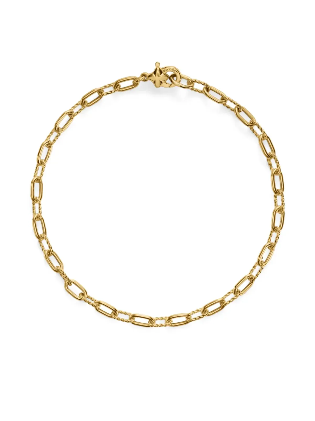 David Yurman 18ktイエローゴールド DY Madisonチェーンブレスレット - 画像5