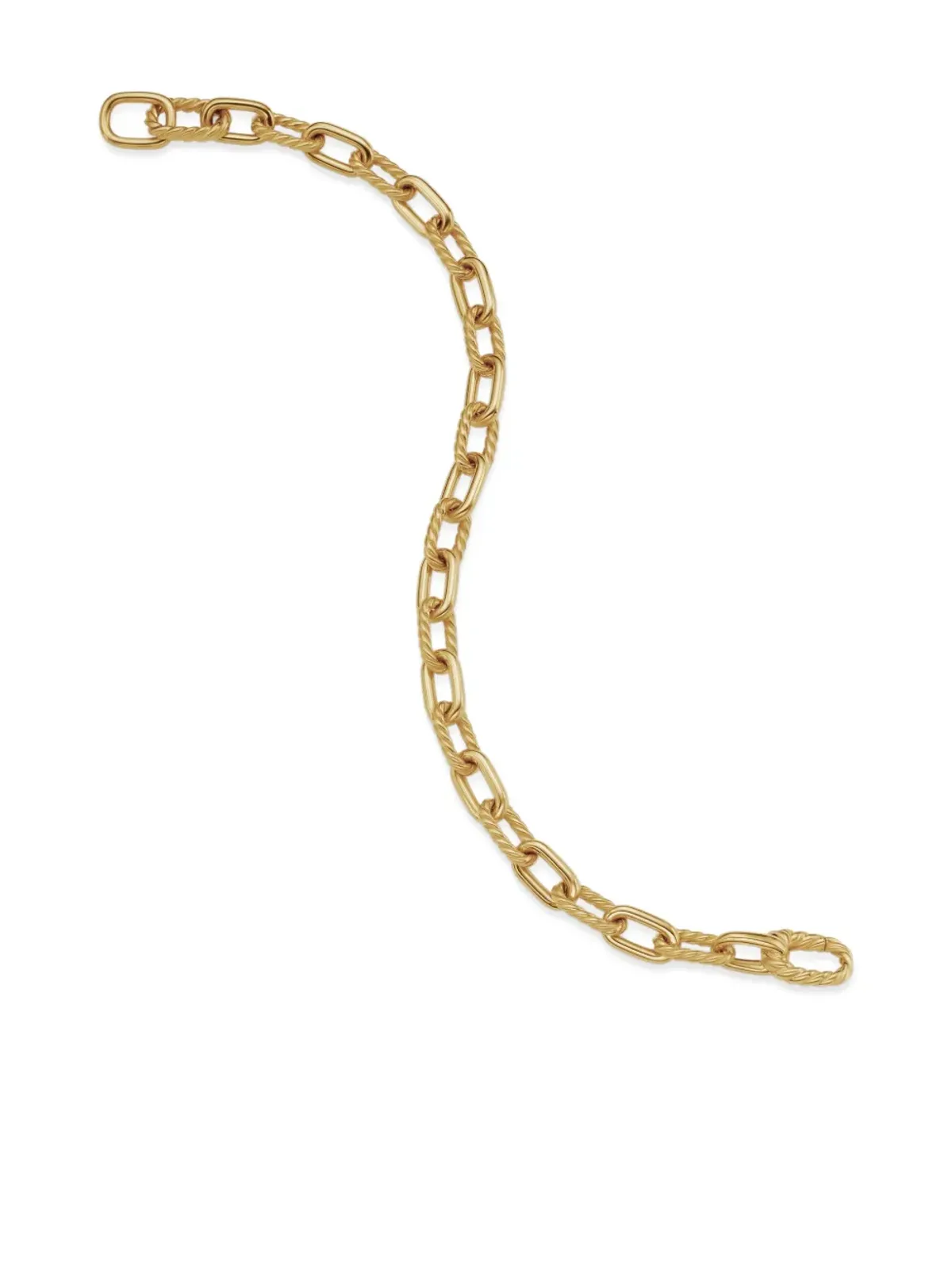 David Yurman 18ktイエローゴールド DY Madisonチェーンブレスレット - 画像5