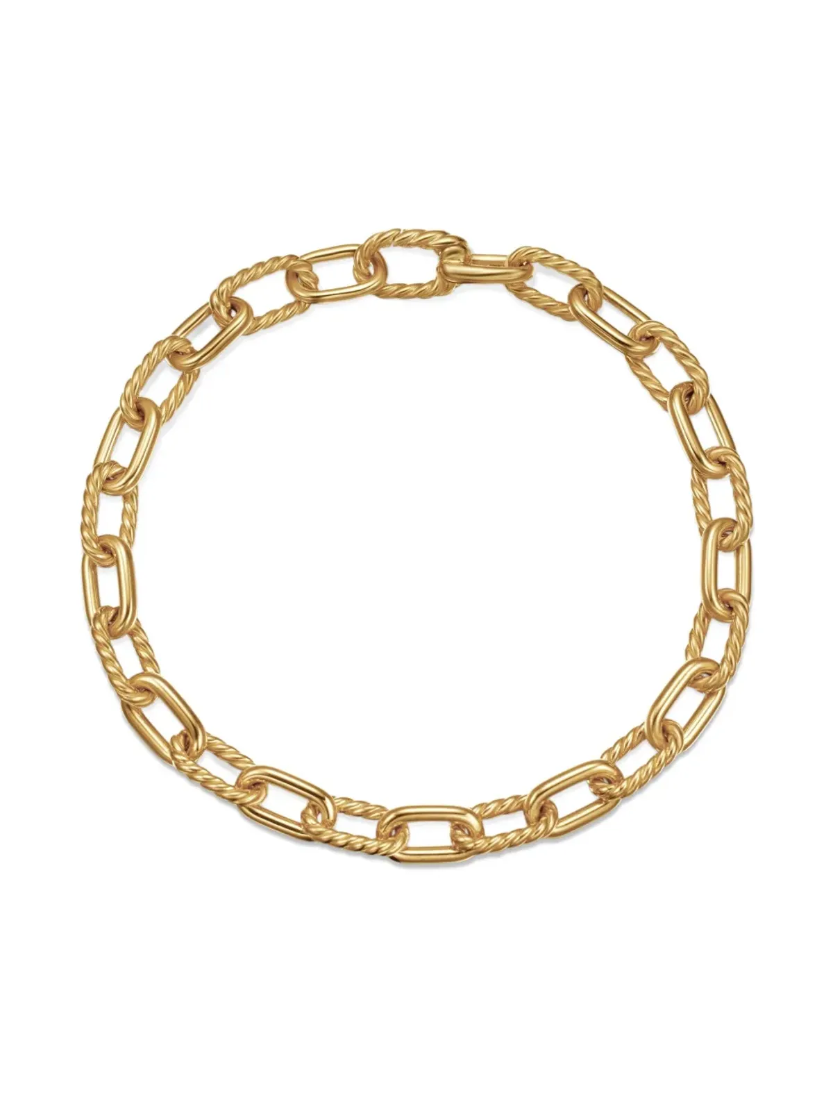 David Yurman 18ktイエローゴールド DY Madisonチェーンブレスレット - 画像4