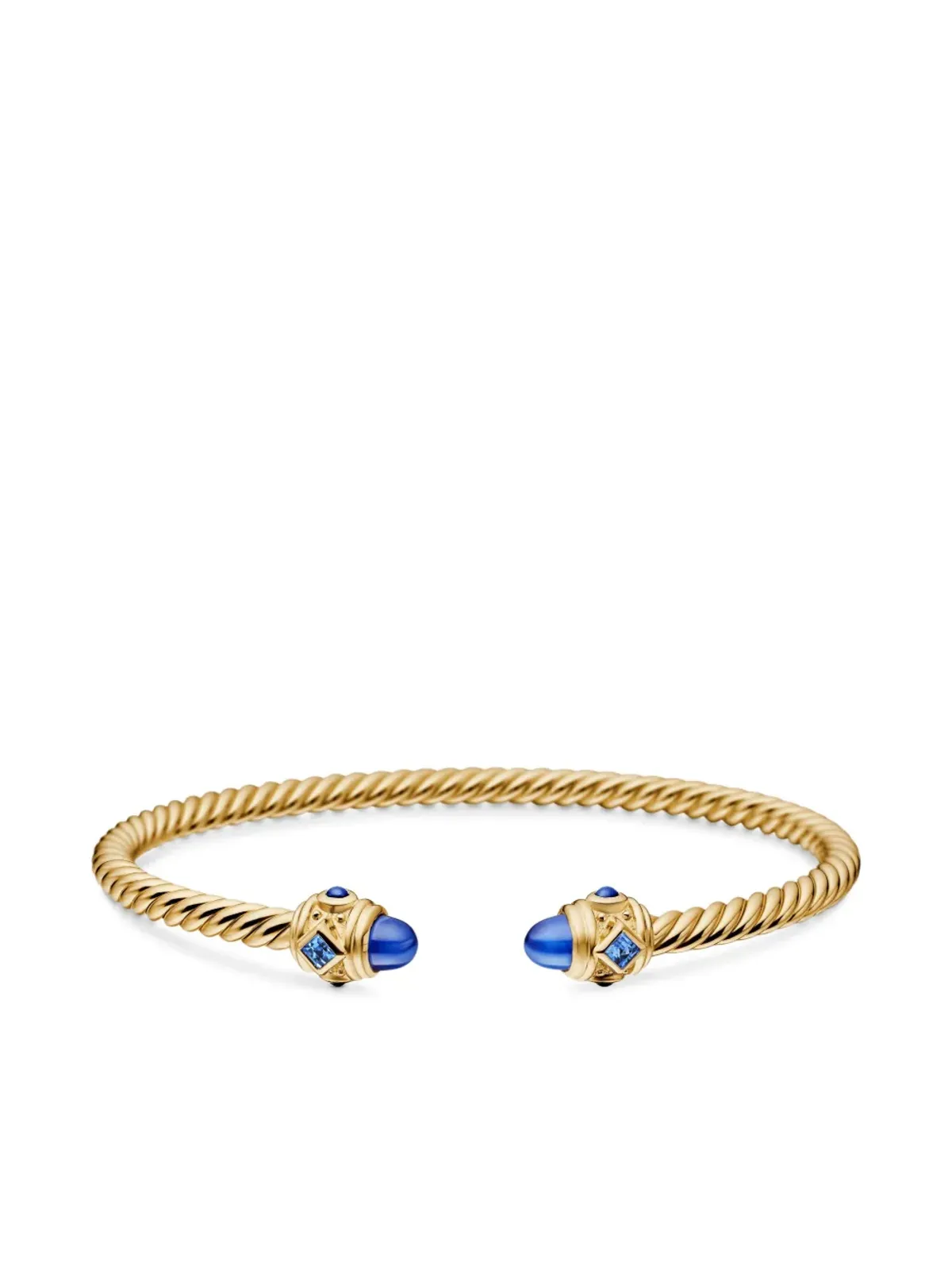 David Yurman 18kt イエローゴールド レネサンス Cablespira ブレスレット - 画像5