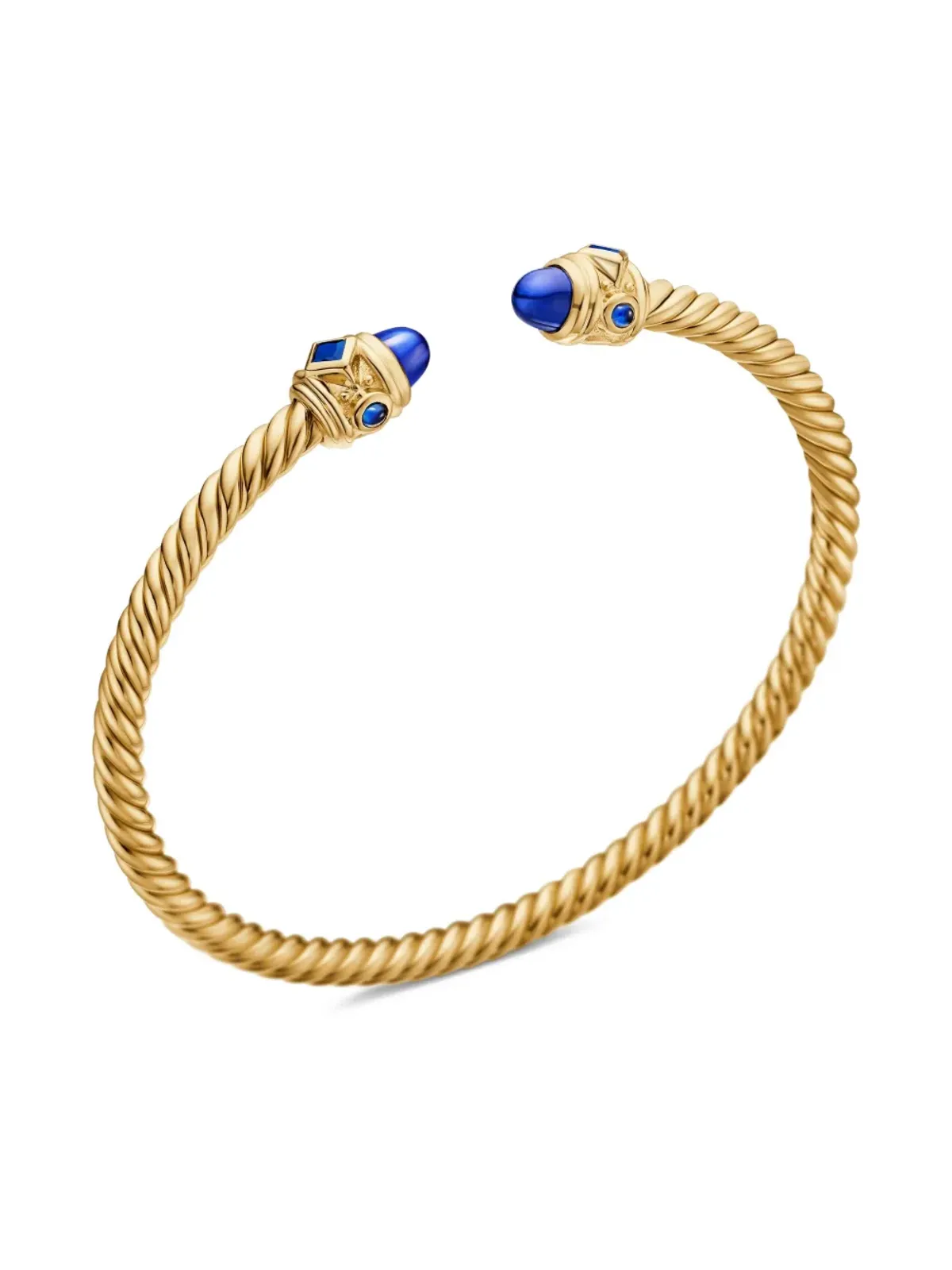 David Yurman 18kt イエローゴールド レネサンス Cablespira ブレスレット - 画像4