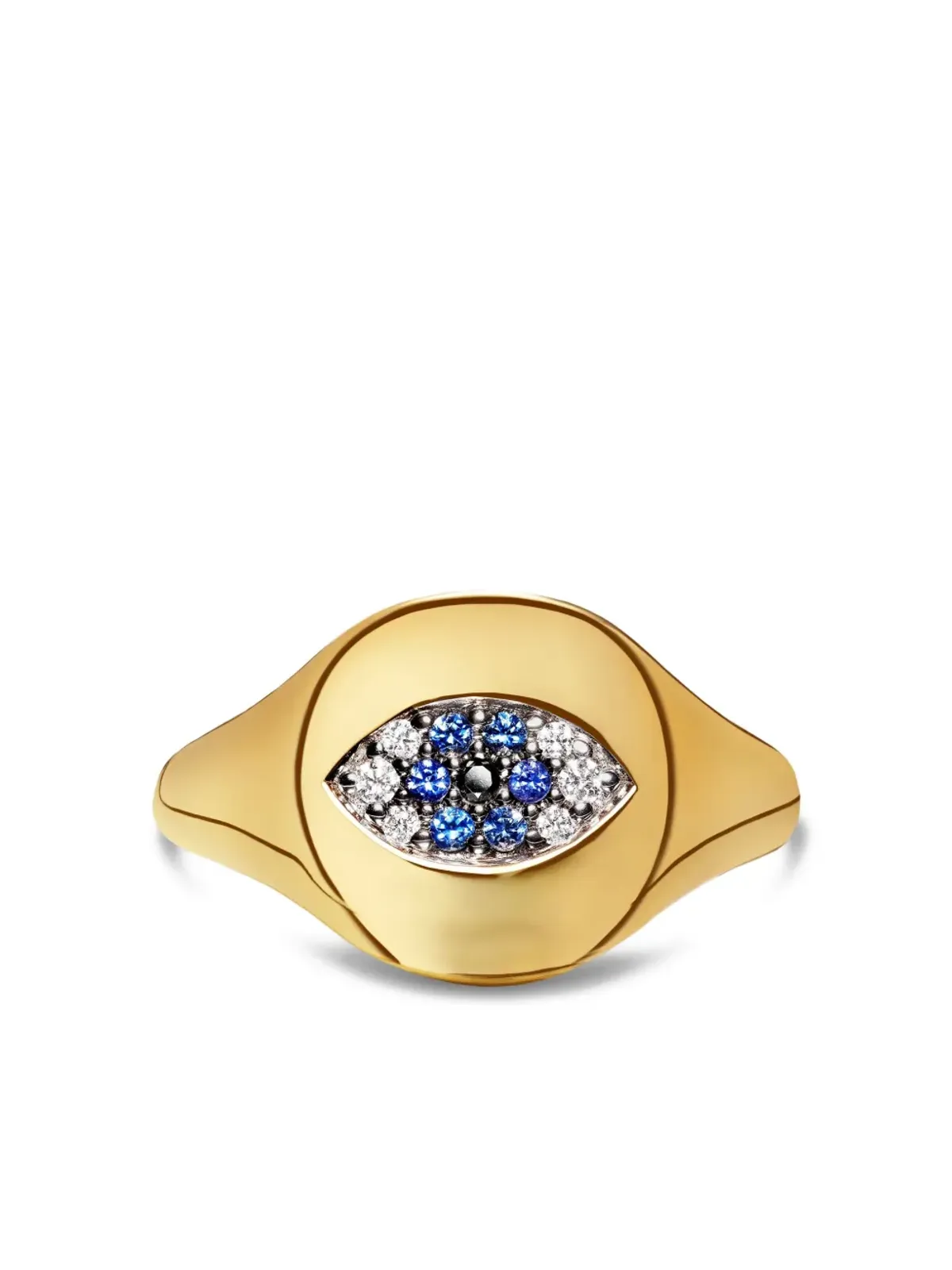 David Yurman Cable Collectibles イービルアイ サファイアとダイヤモンド ピンキーリング - 画像5