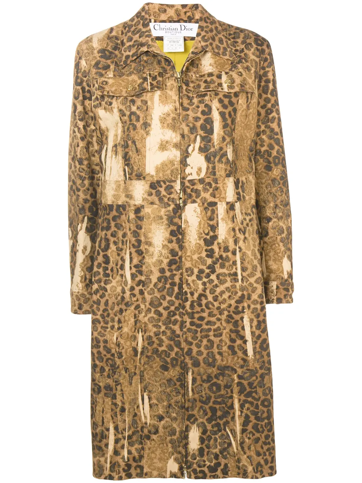 Christian Dior Pre-Owned レオパードプリントコート - 画像1