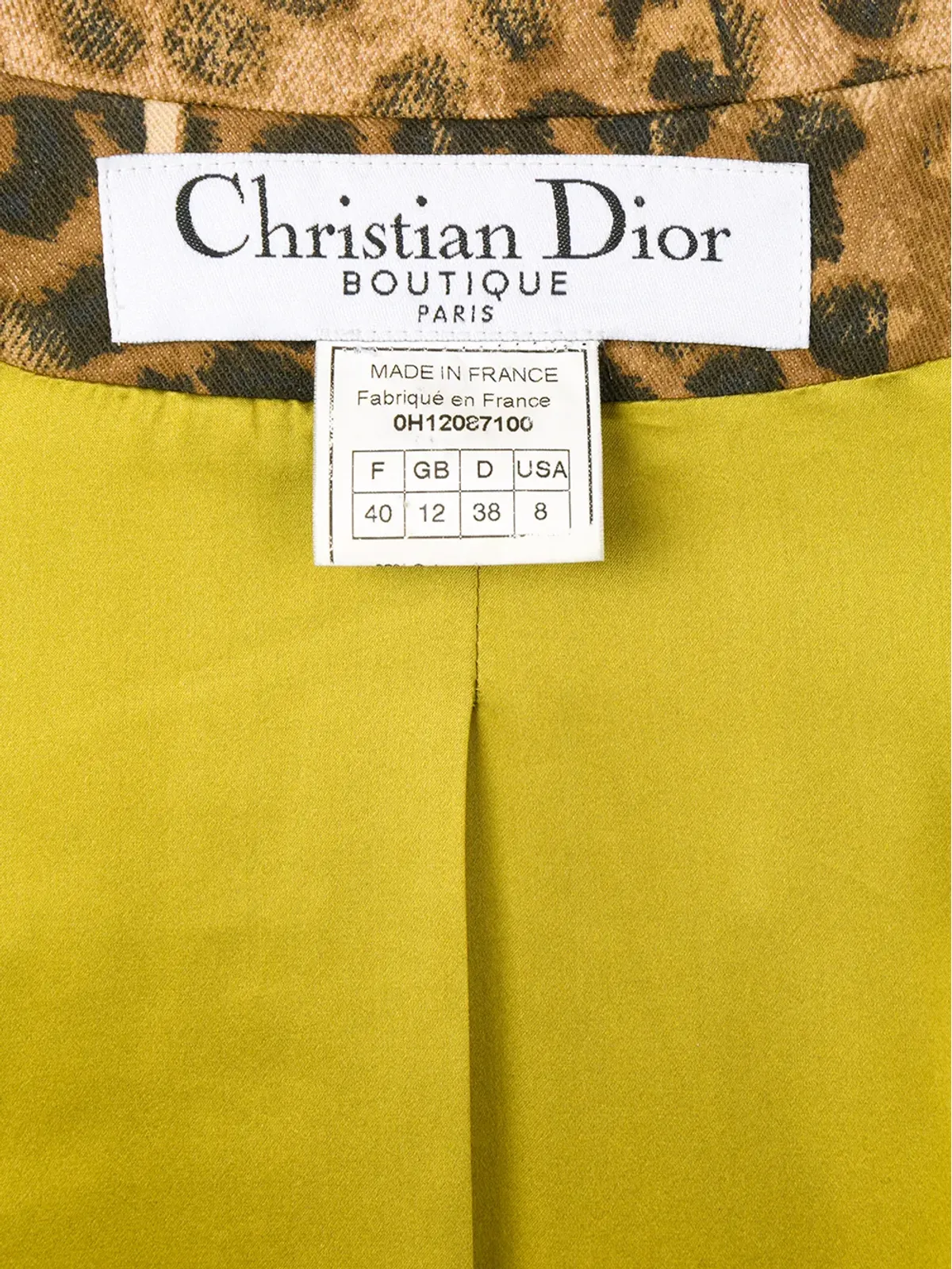 Christian Dior Pre-Owned レオパードプリントコート - 画像5