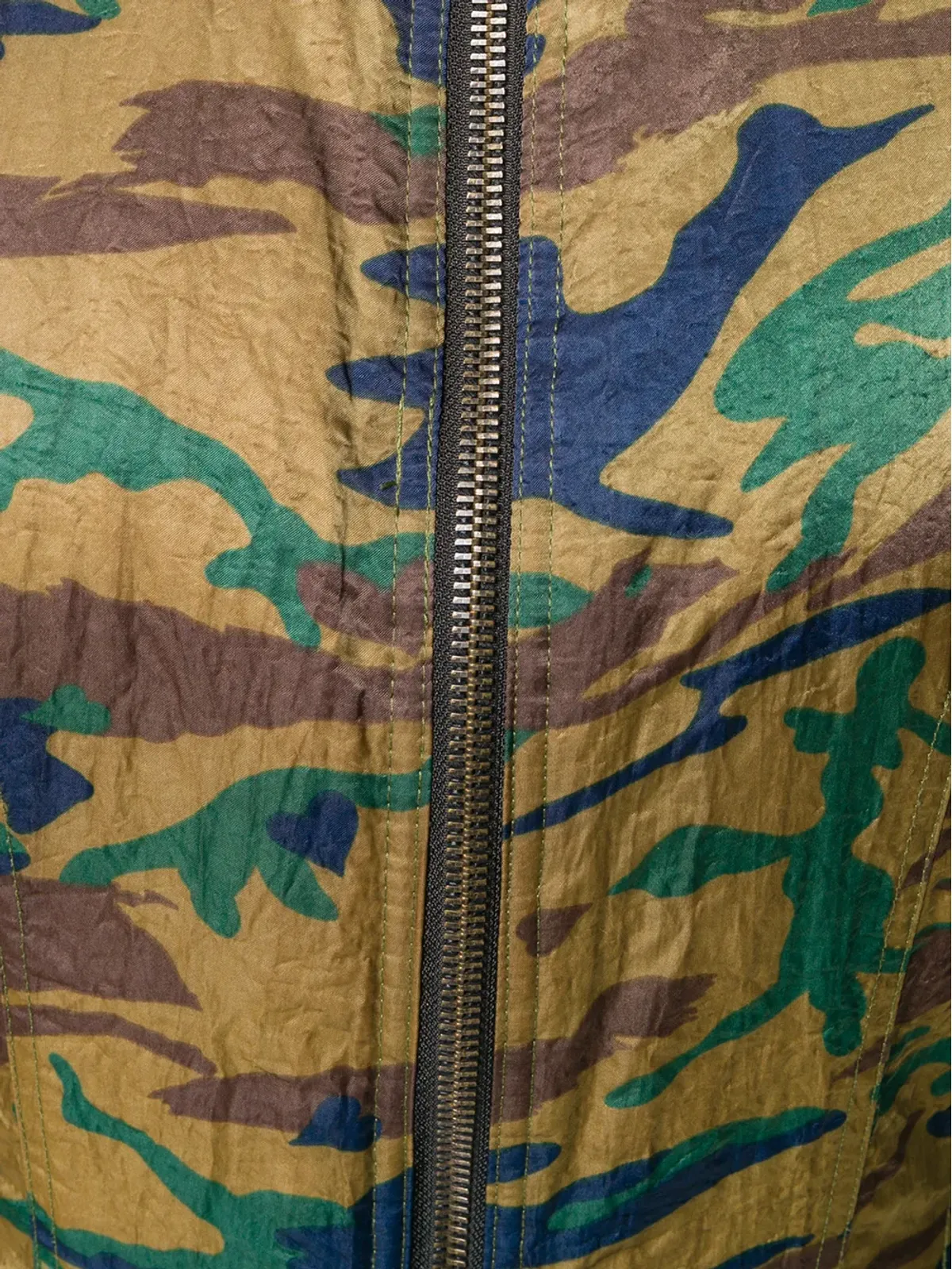 Jean Paul Gaultier Pre-Owned 迷彩柄パデッドジャケット - グリーン - 画像5