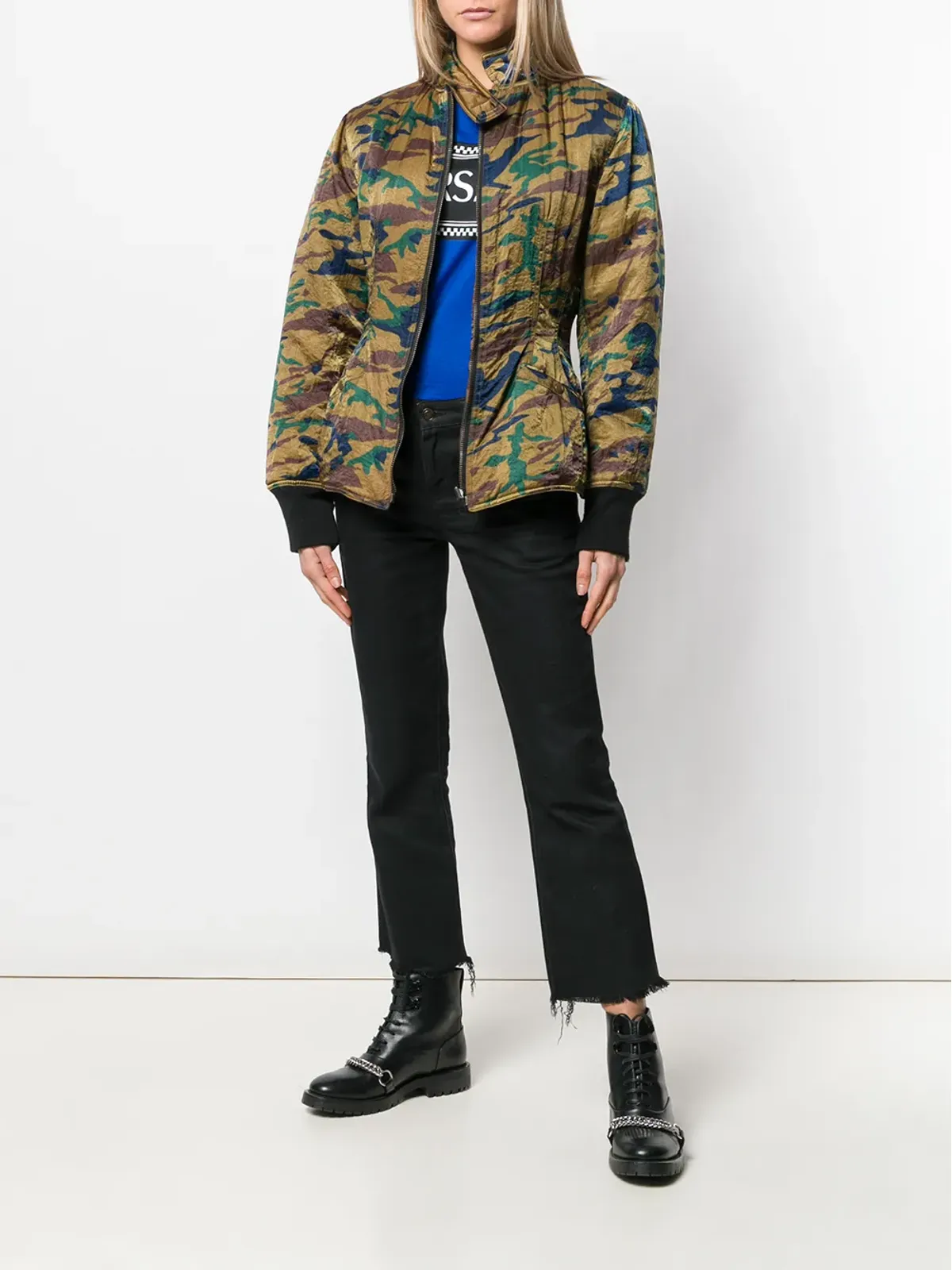 Jean Paul Gaultier Pre-Owned 迷彩柄パデッドジャケット - グリーン - 画像2