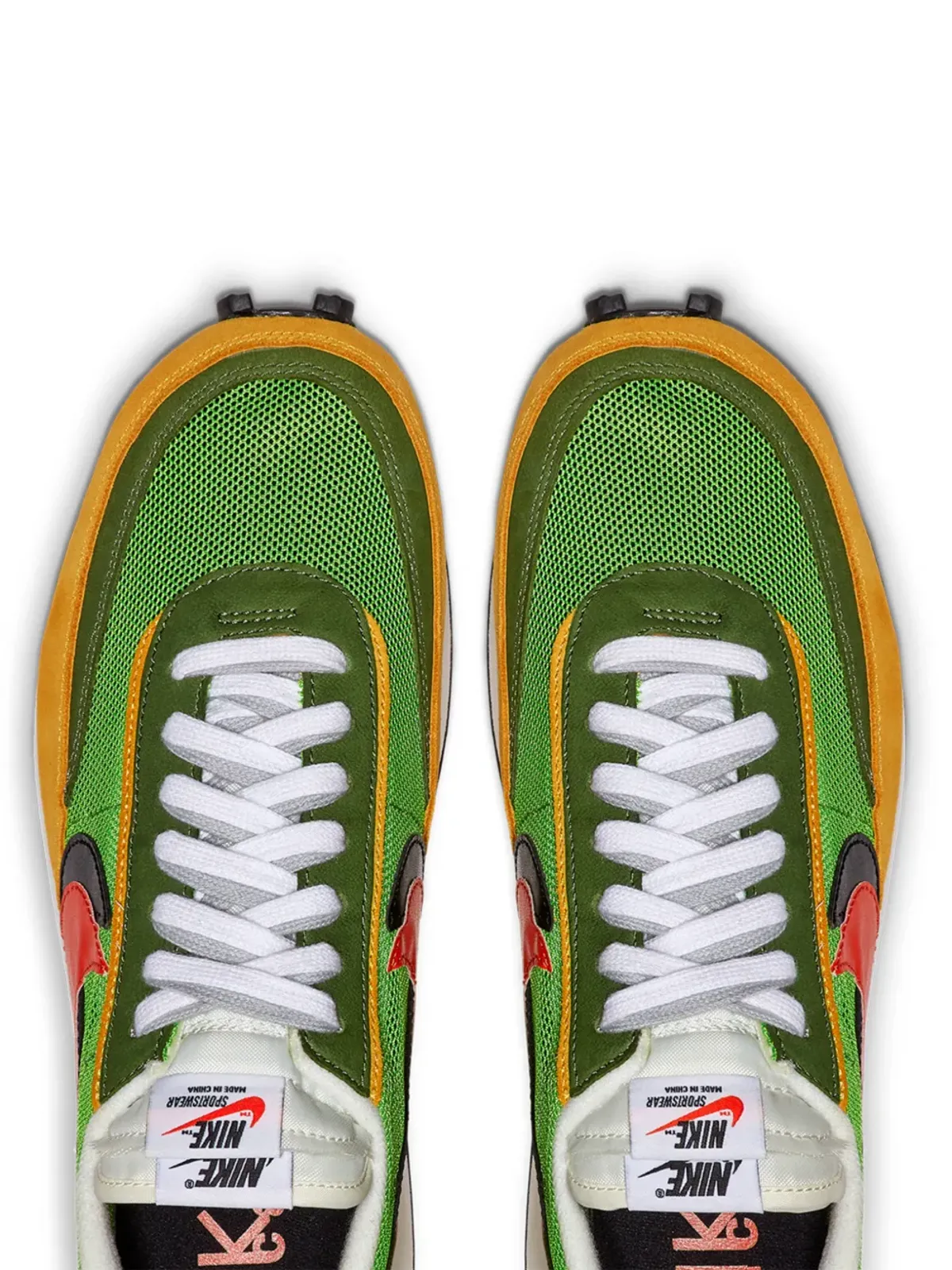 Nike x sacai LDWaffle Green Gusto スニーカー - 画像3