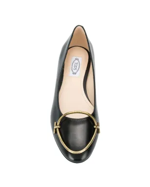 Tod's メタルディテール バレエシューズ - サムネイル4