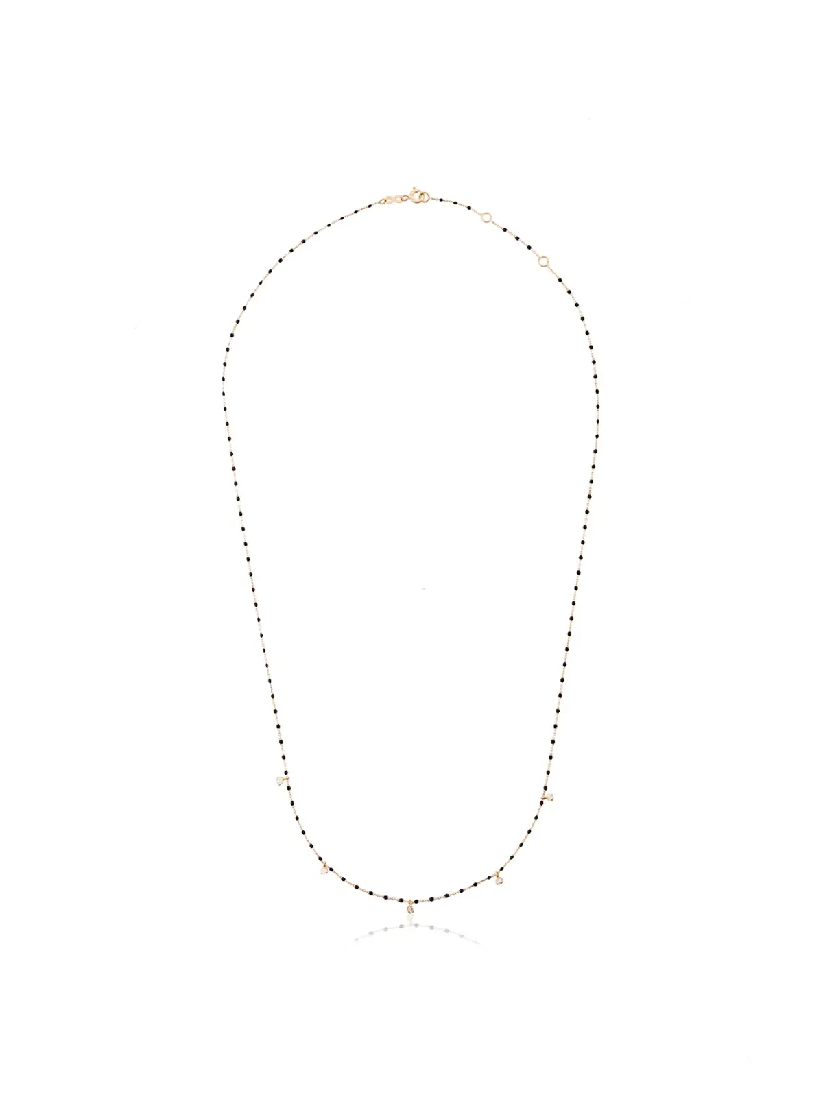 Gigi Clozeau 18K イエローゴールド ビーズ付き ダイヤモンド ネックレス - ブラック - 画像1