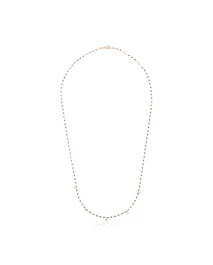 Gigi Clozeau 18K イエローゴールド ビーズ付き ダイヤモンド ネックレス - ブラック - サムネイル1
