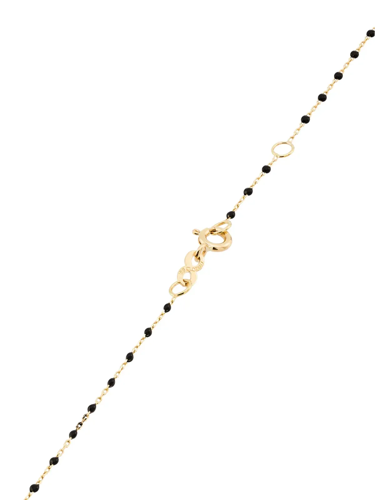 Gigi Clozeau 18K イエローゴールド ビーズ付き ダイヤモンド ネックレス - ブラック - 画像4
