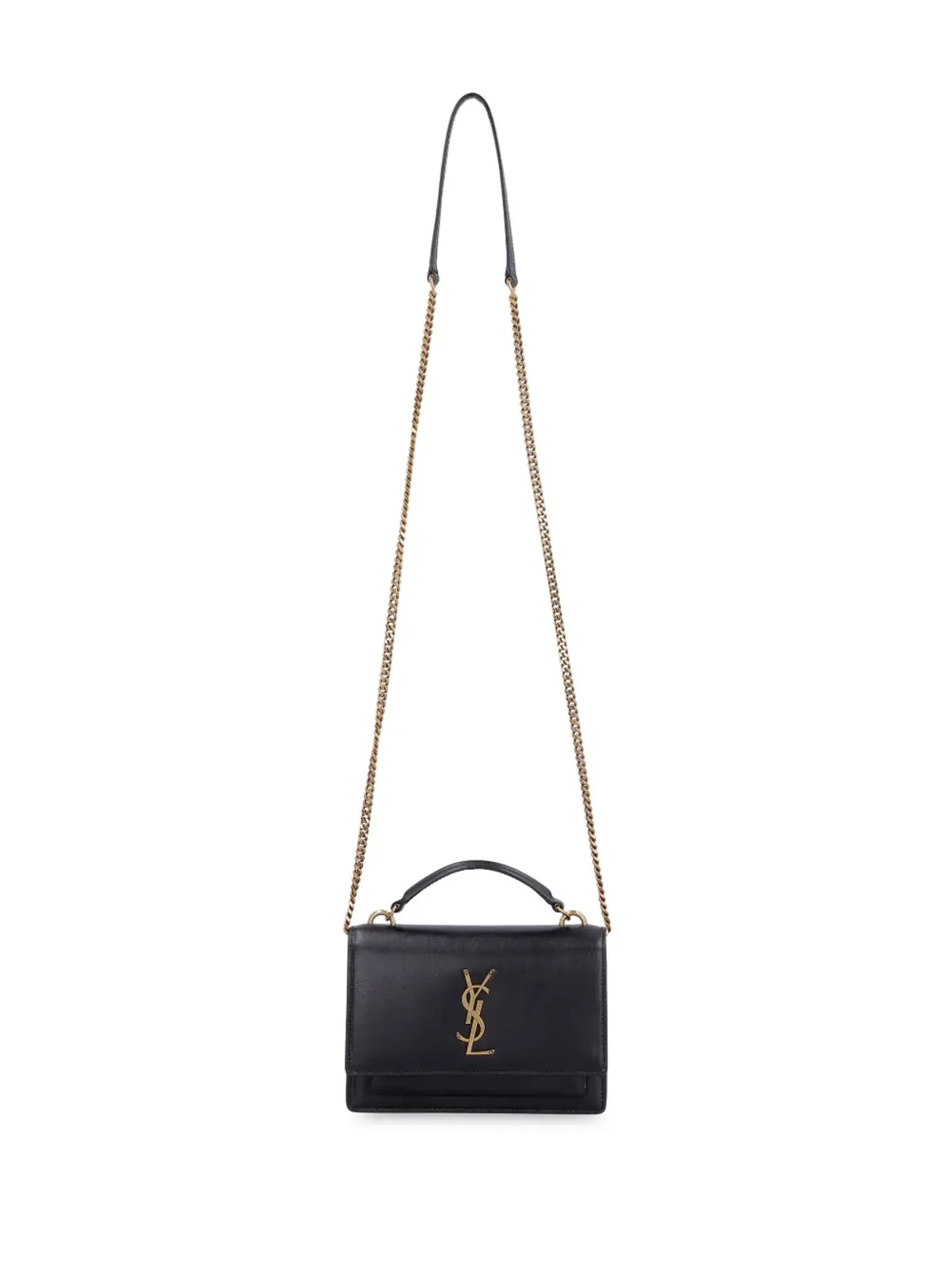 Saint Laurent カサンドラ レザー クロスボディバッグ - ブラック - 画像5
