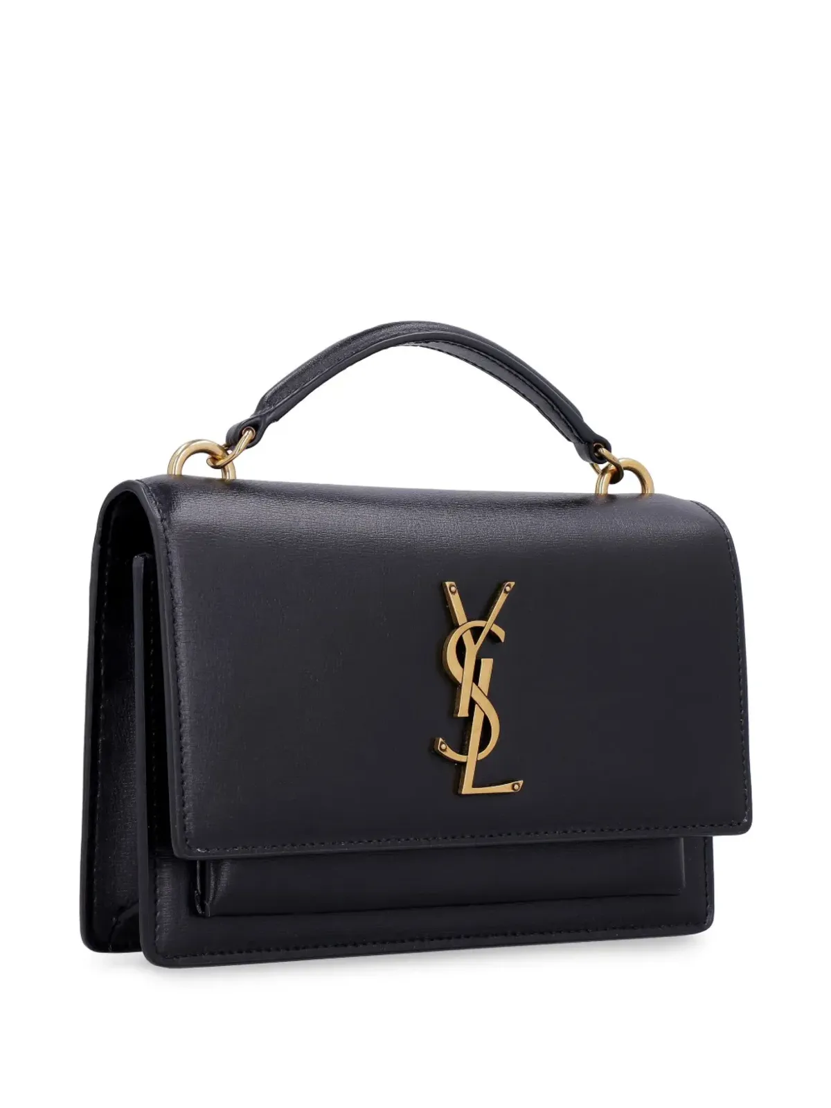 Saint Laurent カサンドラ レザー クロスボディバッグ - ブラック - 画像3
