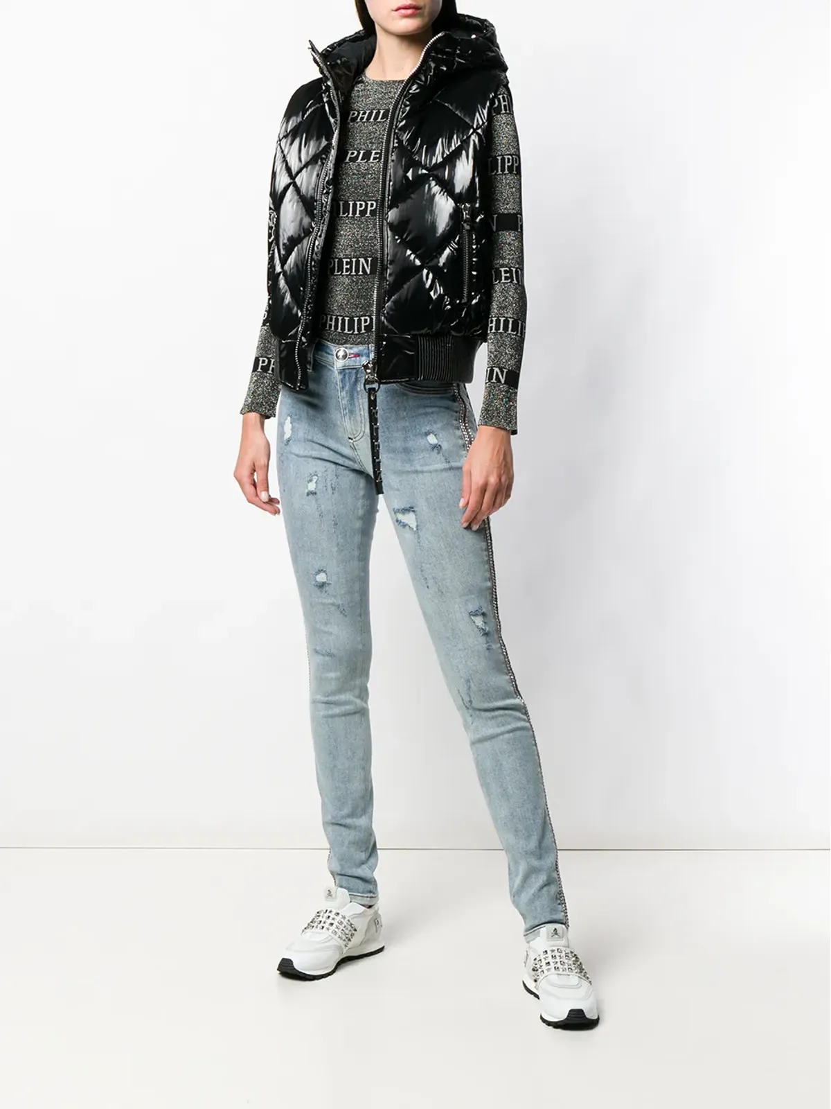 Philipp Plein デニムスキニージーンズ - 画像2