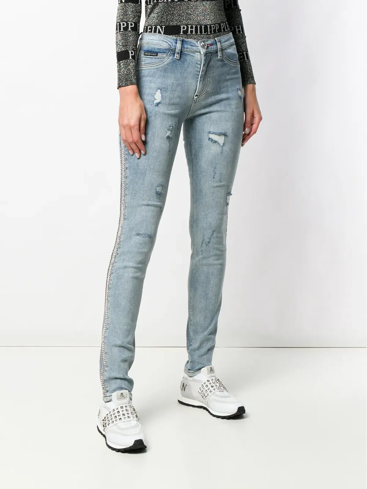 Philipp Plein デニムスキニージーンズ - 画像3