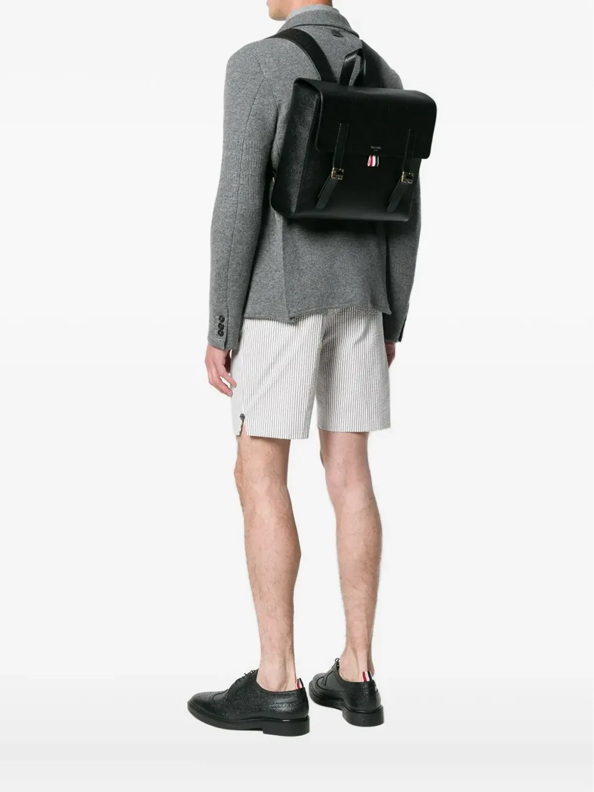 Thom Browne RWBストライプ バックパック ブラック - 画像2