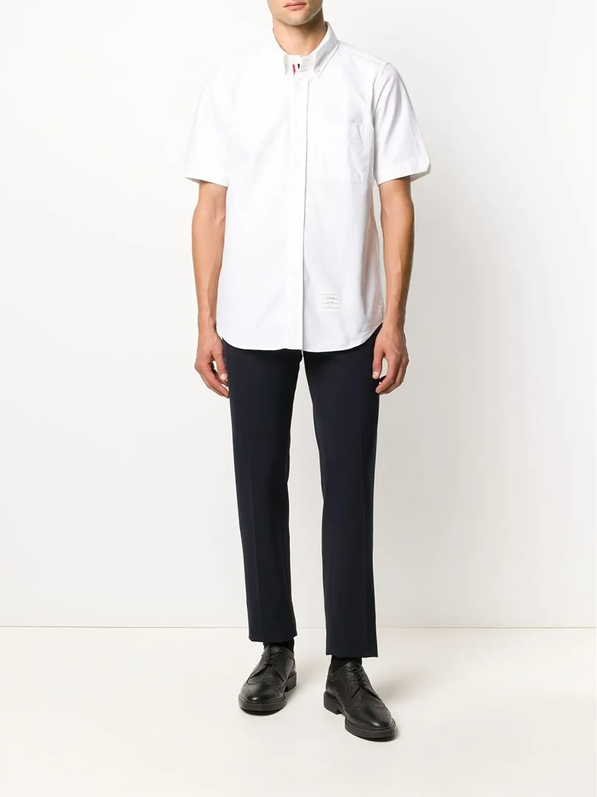 Thom Browne グログラン・トリム オックスフォードシャツ - 画像2