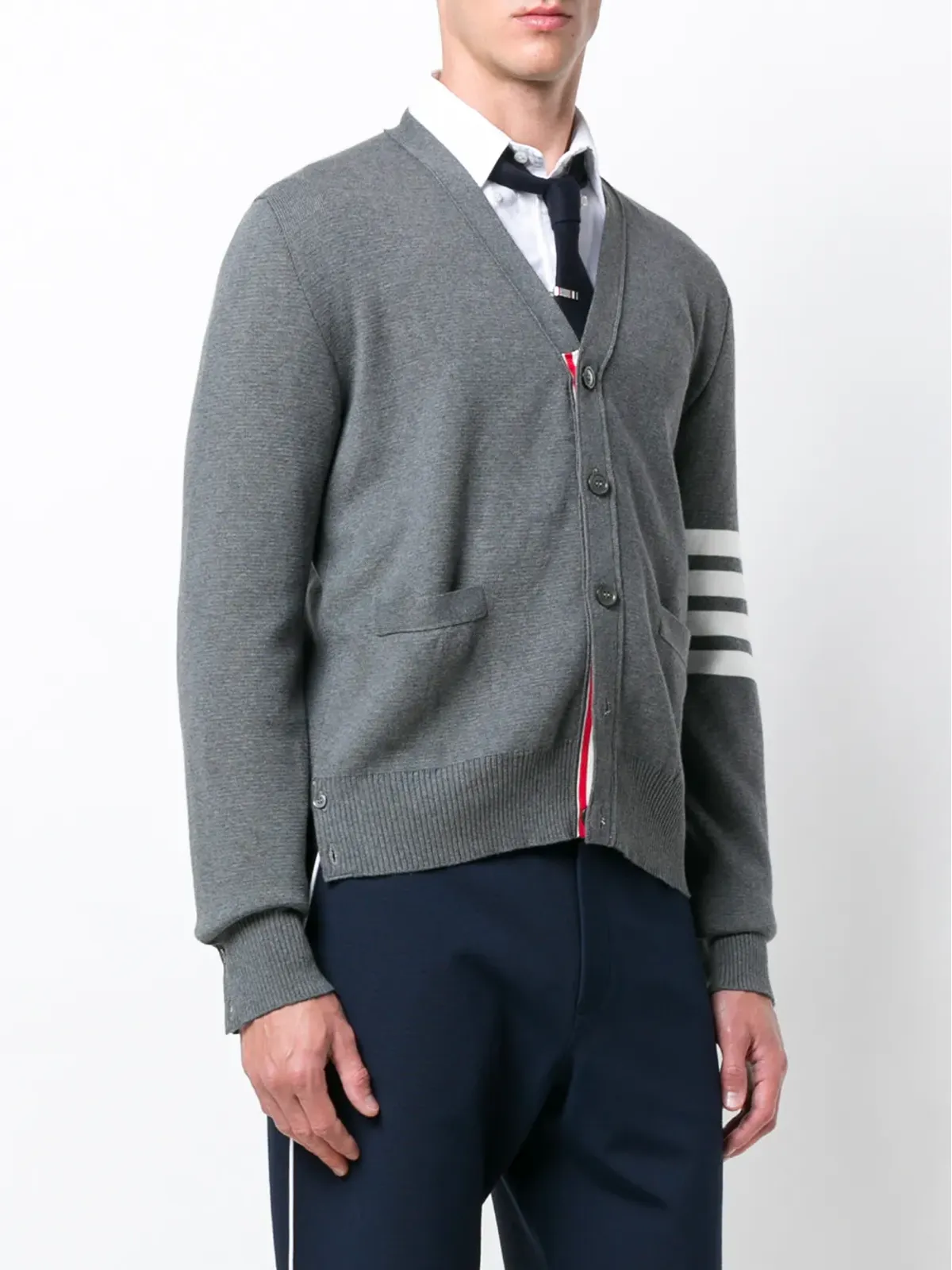 Thom Browne 4-Bar Milano Stitch カーディガン - 画像3