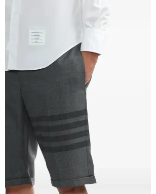 Thom Browne 4-Bar ウール混紡 ショートパンツ（グレー） - サムネイル5
