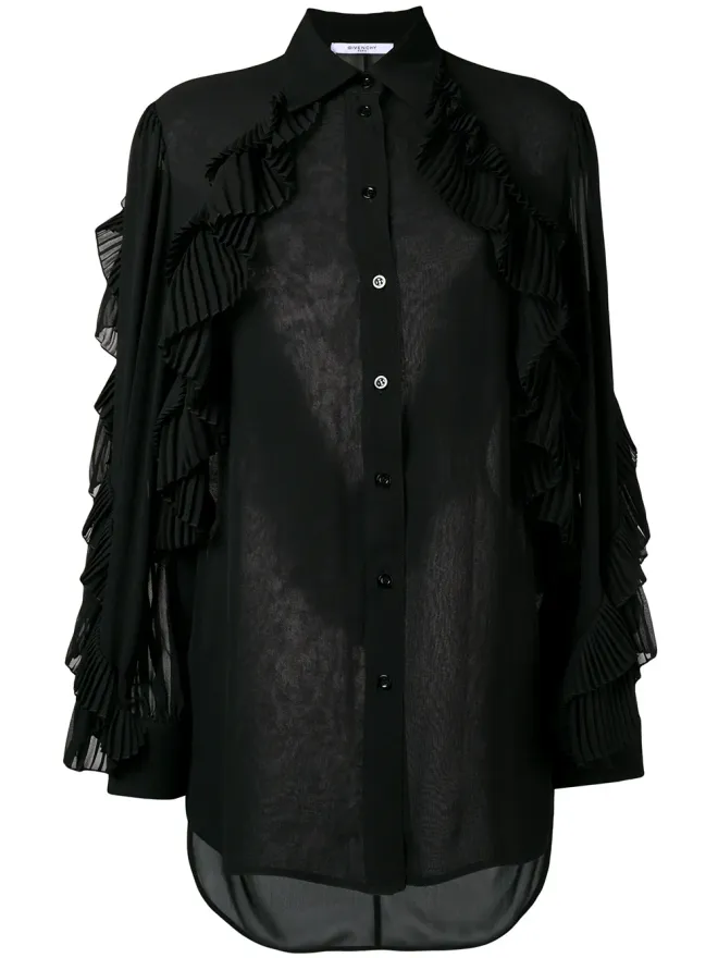 Givenchy Givenchy フリルスタイル透けブラウスの商品画像