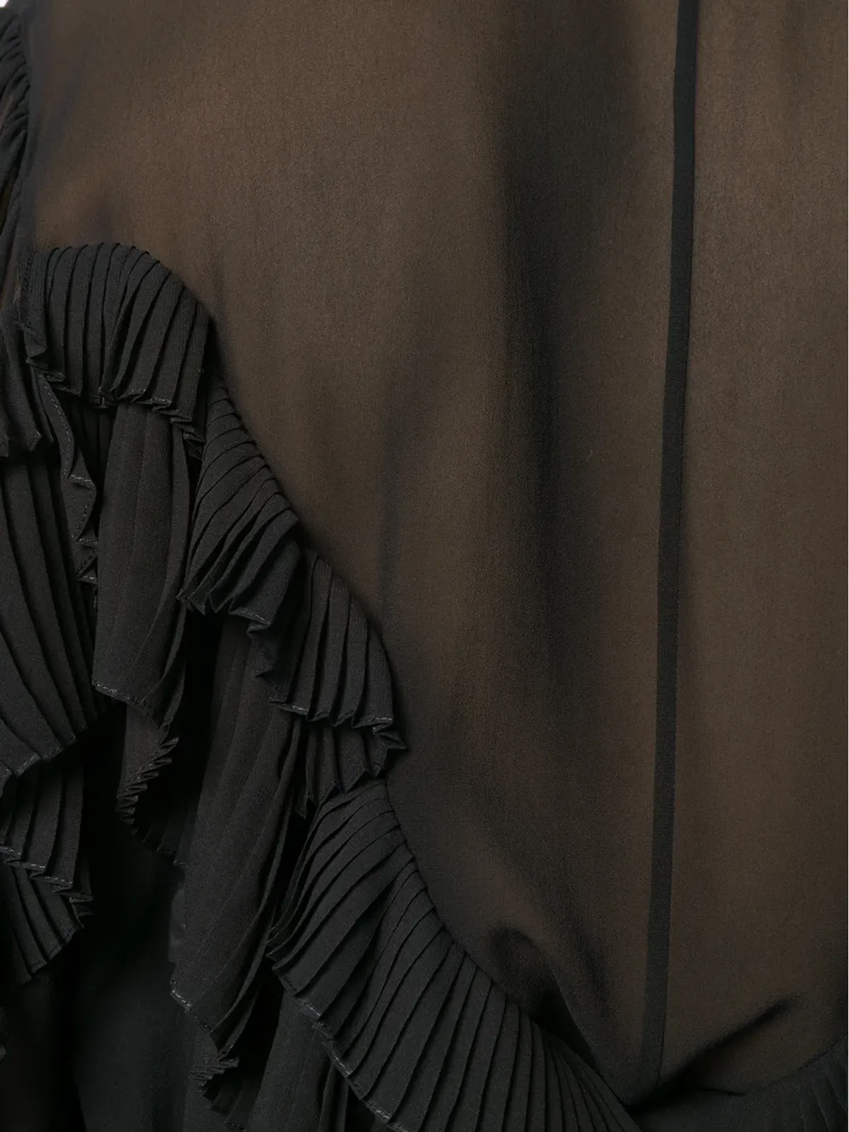 Givenchy フリルスタイル透けブラウス - 画像5