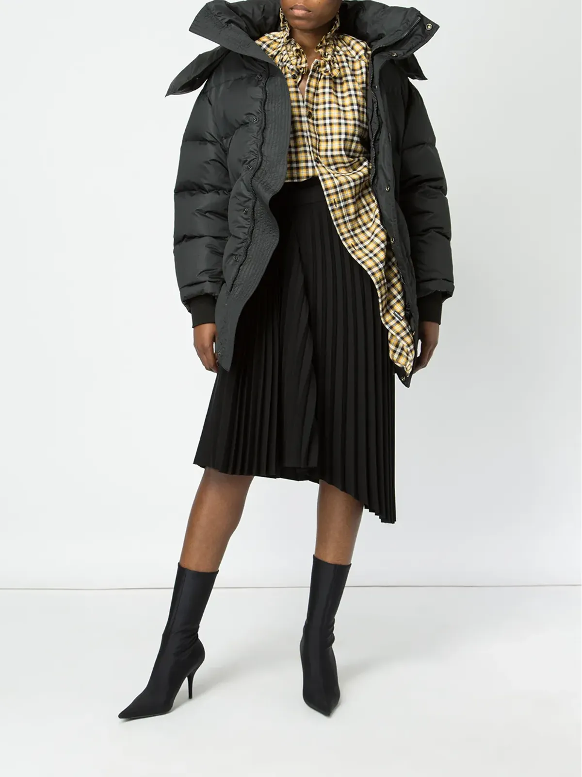 Balenciaga アシンメトリカルプリーツスカート - 画像2