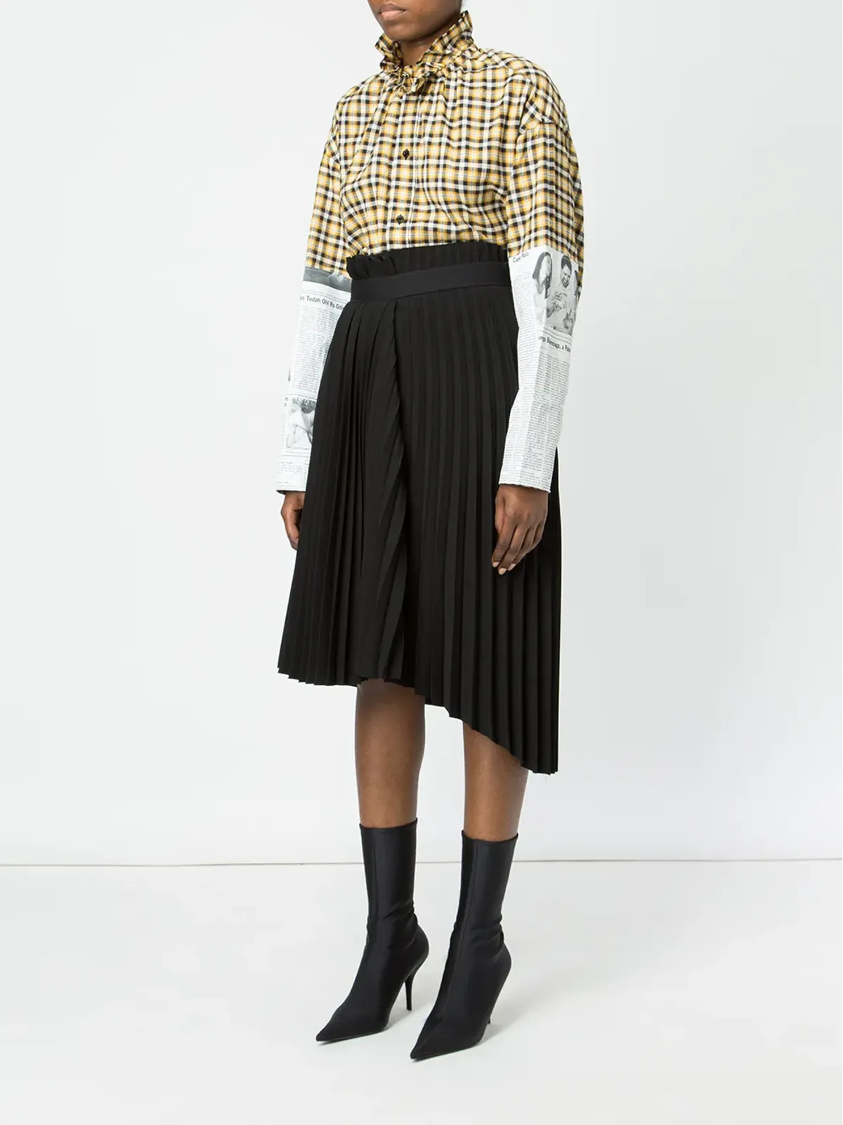 Balenciaga アシンメトリカルプリーツスカート - 画像3