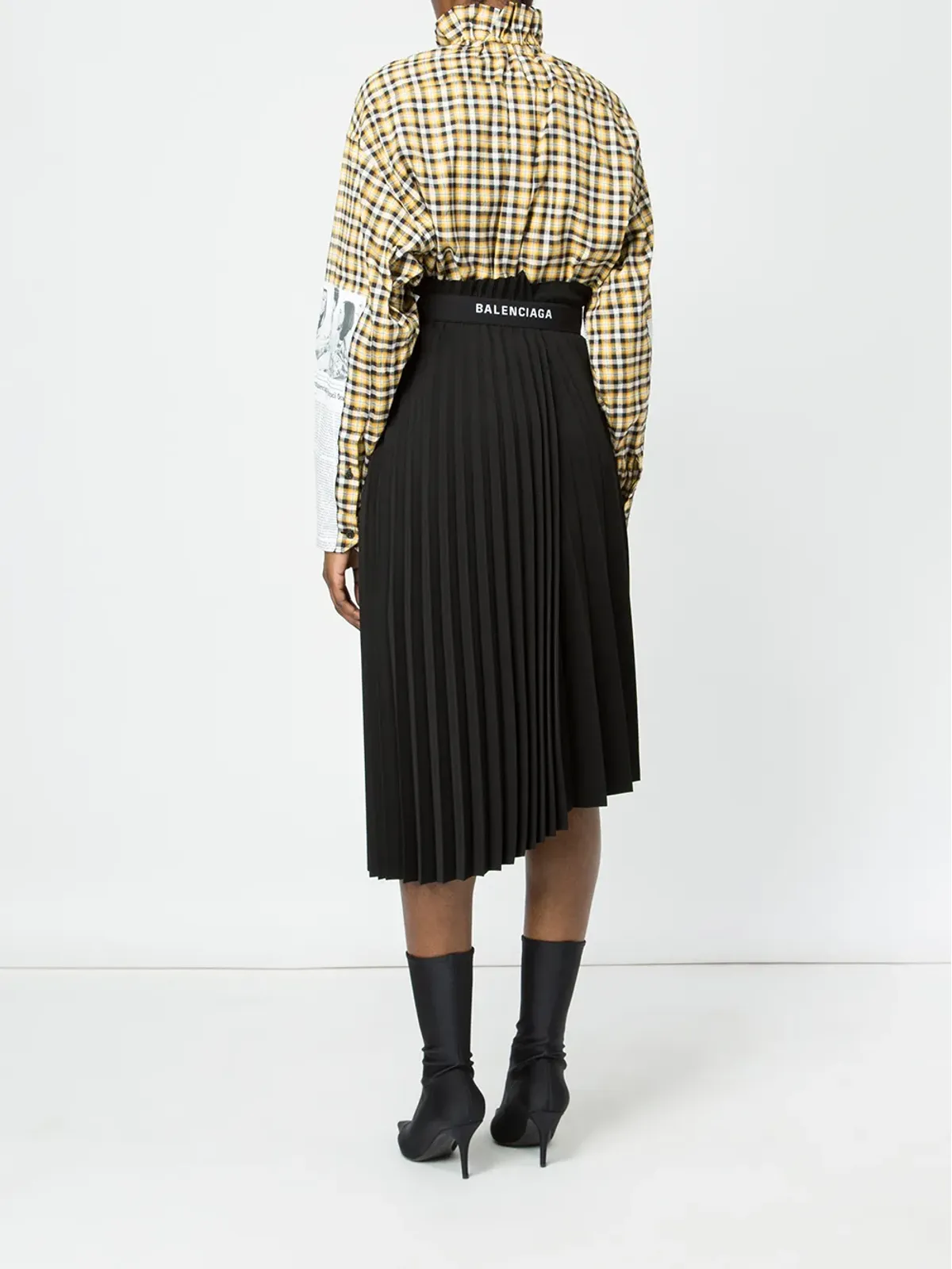 Balenciaga アシンメトリカルプリーツスカート - 画像4