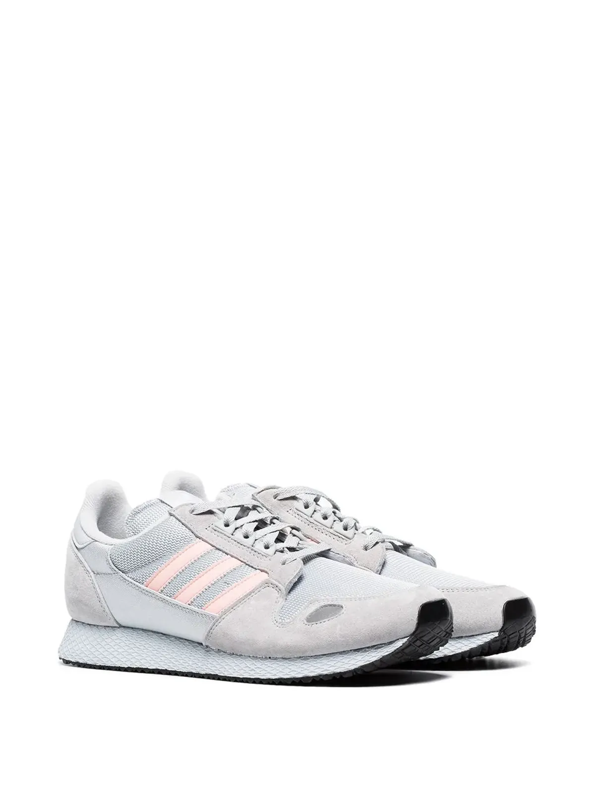 adidas グレーとピンクの ZX 452 SPZL スエードスニーカー - 画像3