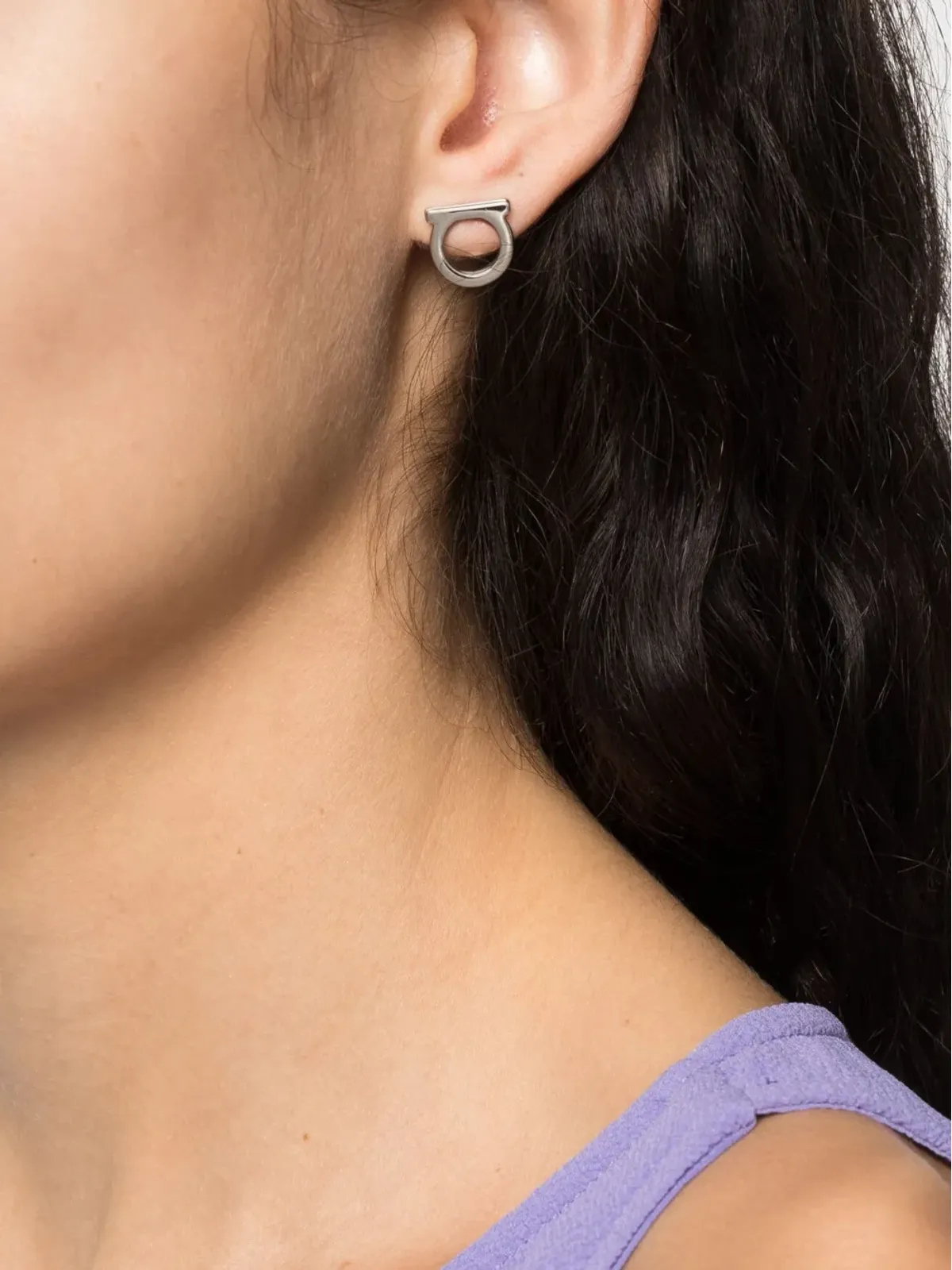 Ferragamo ガンチョ スタッドピアス - 画像2