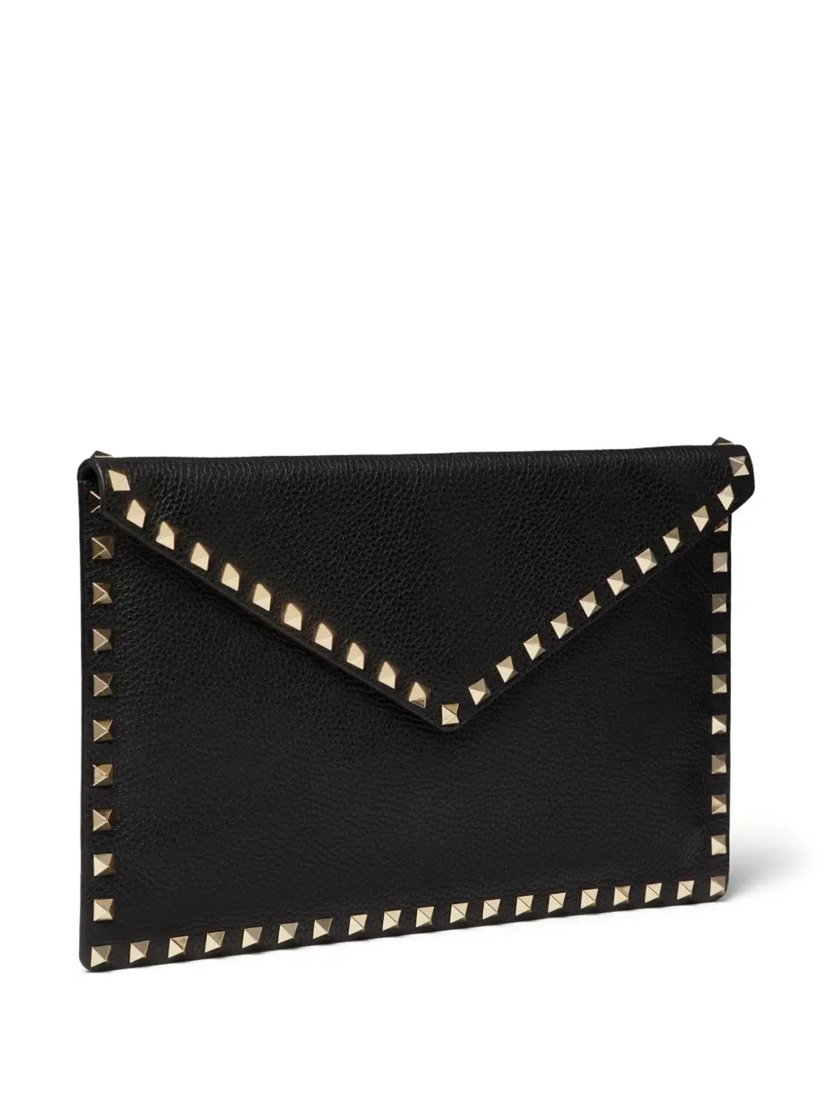 Valentino Garavani ロックスタッド エンベロープクラッチバッグ - 画像3