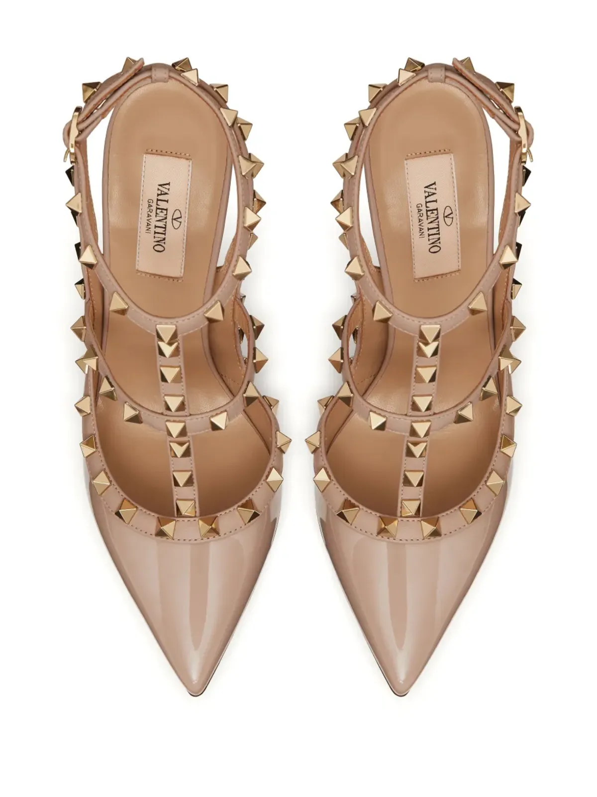 Valentino Garavani ロックスタッド カージドパンプス - 画像4