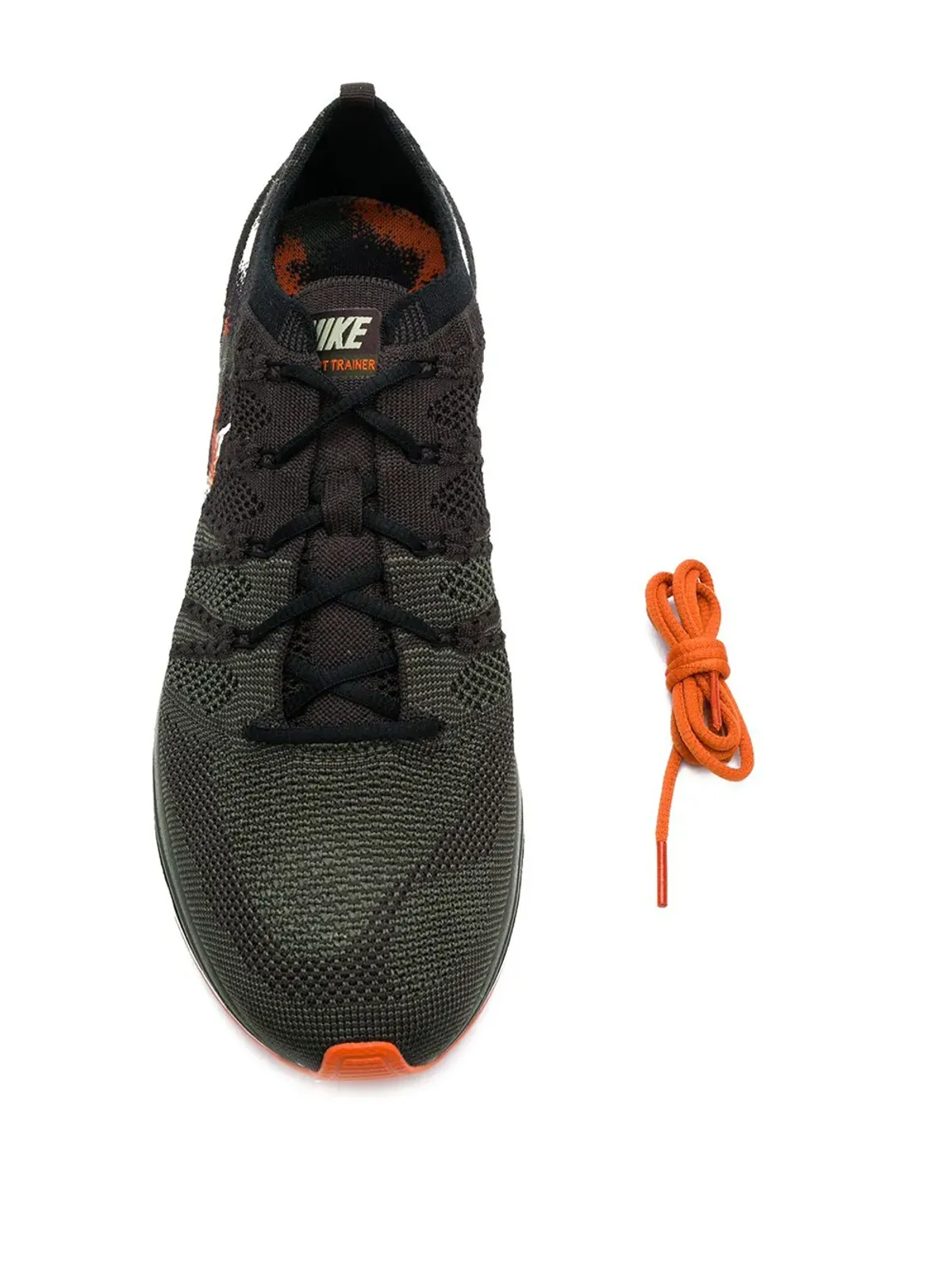 Nike フライニット ベルベットブラウン スニーカー - 画像4