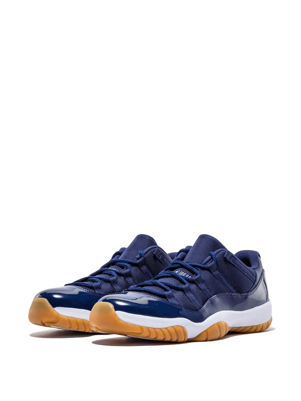 Jordan エアジョーダン 11 レトロ ロー ネイビー/ガム スニーカー - 画像2